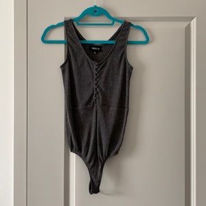 Gray bodysuit
